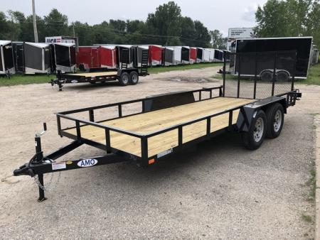 New 2027 AMO 82X16 2 BRAKE Landscape Trailer