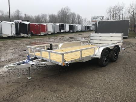 New 2026 Load Trail 83X14 Alum. w/ BI-Fold Gate Landscape Trailer
