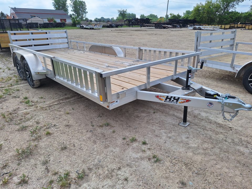 New 2026 H&H Trailers 82x18 Aluminum ATV / Landscape Trailer