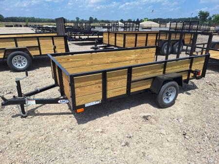 New 2026 AMO 5x10 Light Duty High Woodside Utility Trailer