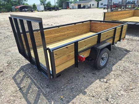 New 2026 AMO 5x10 Light Duty High Woodside Utility Trailer