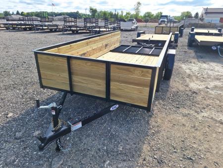 New 2027 AMO 76x14 High Woodside Utility Trailer W/ Led Lights & Spring Assist Gate