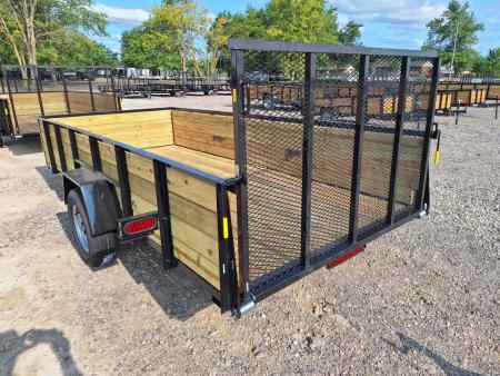 New 2027 AMO 76x14 High Woodside Utility Trailer W/ Led Lights & Spring Assist Gate