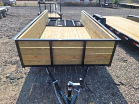 New 2027 AMO 76x14 High Woodside Utility Trailer W/ Led Lights & Spring Assist Gate