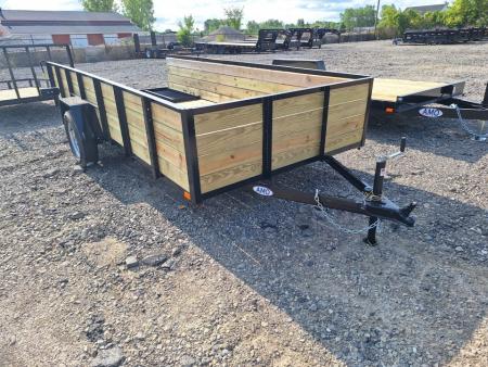 New 2027 AMO 76x14 High Woodside Utility Trailer W/ Led Lights & Spring Assist Gate