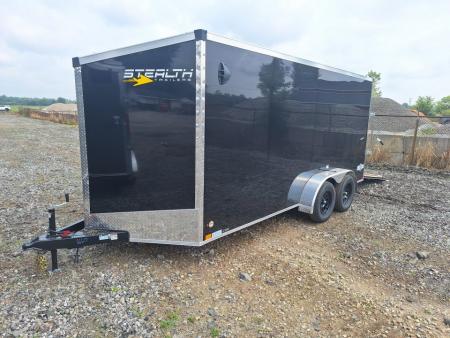 New 2027 Stealth Trailers 7x16 Cargo / Enclosed Trailer W/ Ramp Door