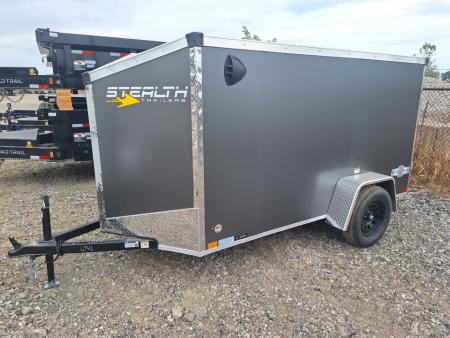 New 2027 Stealth Trailers 5x10 Cargo / Enclosed Trailer W/ Side Door & Ramp Door