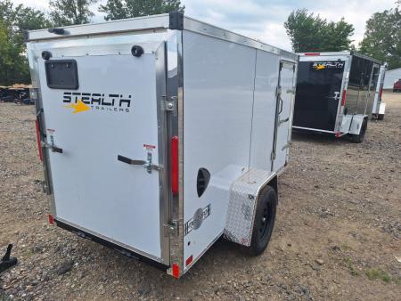 New 2027 Stealth Trailers 5x10 Cargo / Enclosed Trailer W/ Side Door & Ramp Door