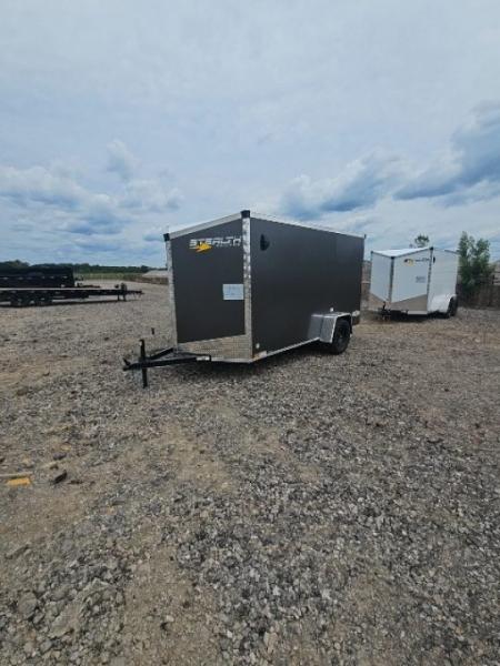 New 6x12 Single Axle Cargo / Enclosed Trailer W/ Ramp Door