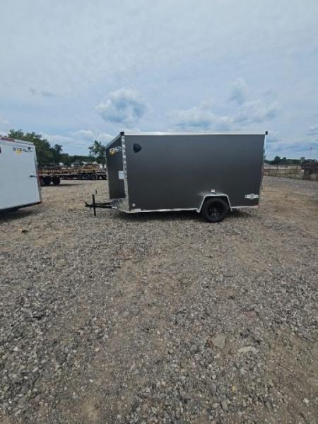 New 6x12 Single Axle Cargo / Enclosed Trailer W/ Ramp Door