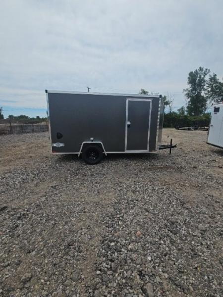 New 6x12 Single Axle Cargo / Enclosed Trailer W/ Ramp Door
