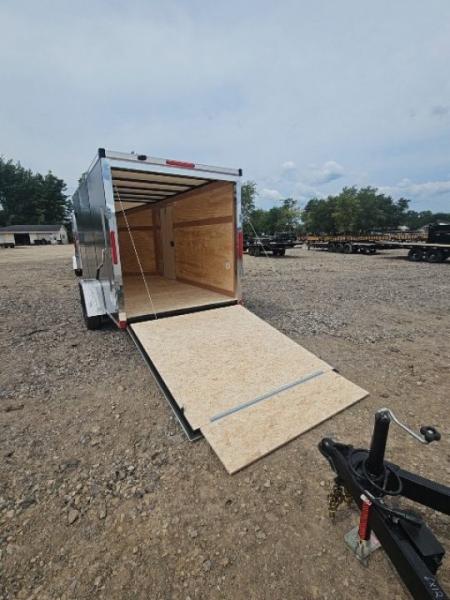 New 6x12 Single Axle Cargo / Enclosed Trailer W/ Ramp Door