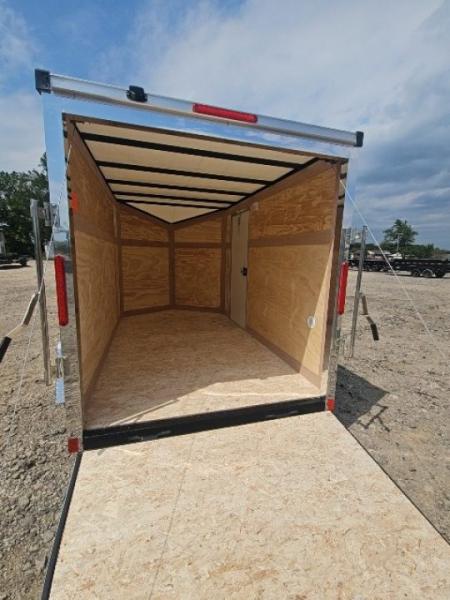 New 6x10 Single Axle Cargo / Enclosed Trailer W/ Ramp Door