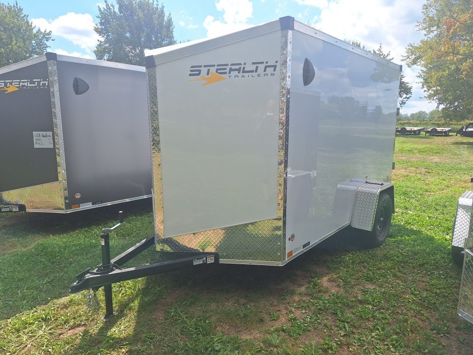 New 6x10 Single Axle Cargo / Enclosed Trailer W/ Ramp Door