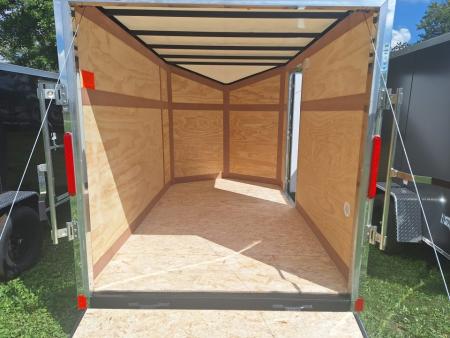 New 6x10 Single Axle Cargo / Enclosed Trailer W/ Ramp Door