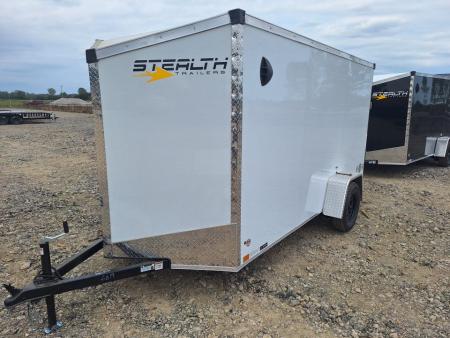 New 6x12 Single Axle Cargo / Enclosed Trailer W/ Ramp Door