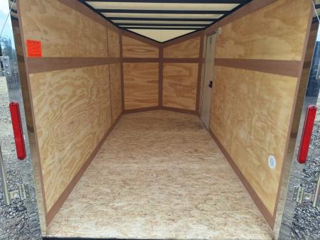 New 6x12 Single Axle Cargo / Enclosed Trailer W/ Ramp Door