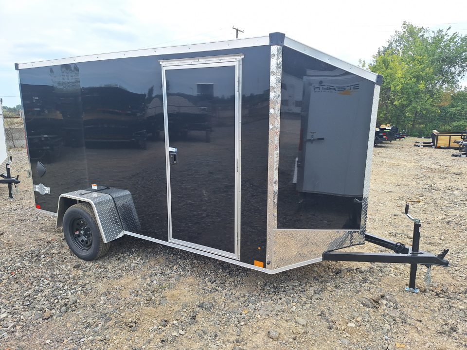 New 6x12 Single Axle Cargo / Enclosed Trailer W/ Ramp Door