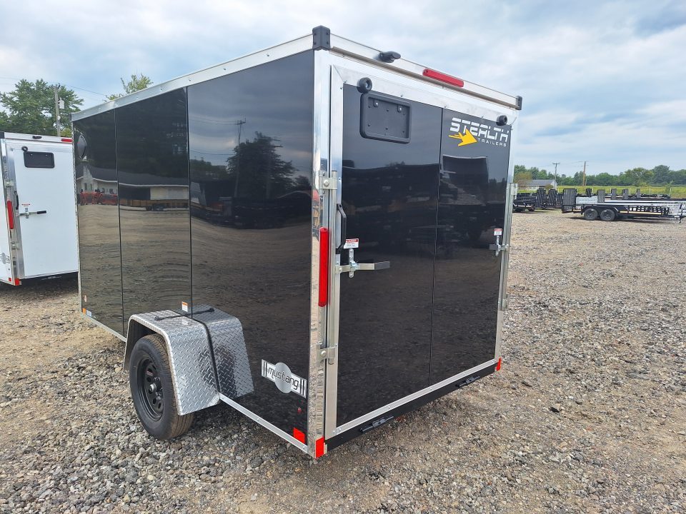 New 6x12 Single Axle Cargo / Enclosed Trailer W/ Ramp Door