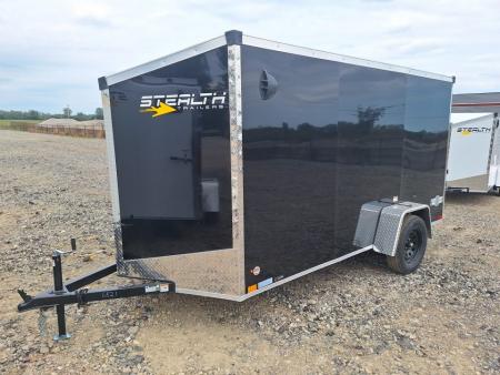 New 6x12 Single Axle Cargo / Enclosed Trailer W/ Ramp Door