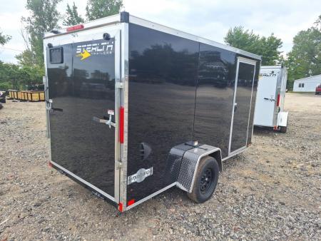 New 6x12 Single Axle Cargo / Enclosed Trailer W/ Ramp Door