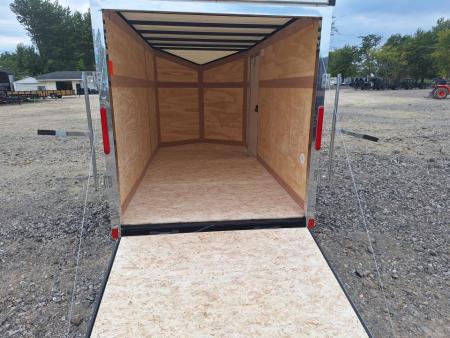 New 6x12 Single Axle Cargo / Enclosed Trailer W/ Ramp Door