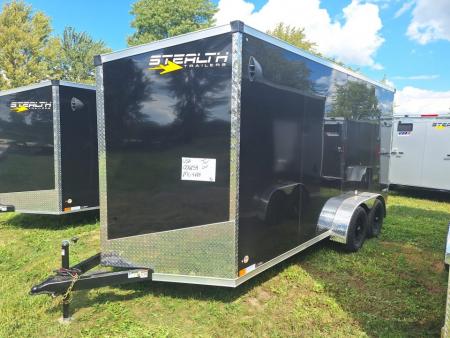 New 2027 Stealth Trailers 7x16 Titan Cargo / Enclosed Trailer W/ Ramp Door