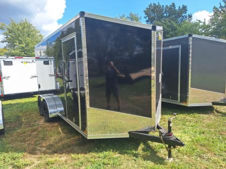 New 2027 Stealth Trailers 7x16 Titan Cargo / Enclosed Trailer W/ Ramp Door