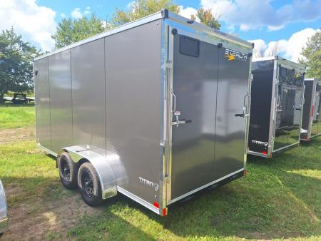 New 2027 Stealth Trailers 7x16 Titan Cargo / Enclosed Trailer W/ Ramp Door