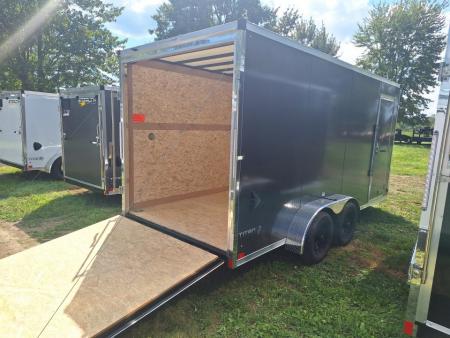 New 2027 Stealth Trailers 7x16 Titan Cargo / Enclosed Trailer W/ Ramp Door