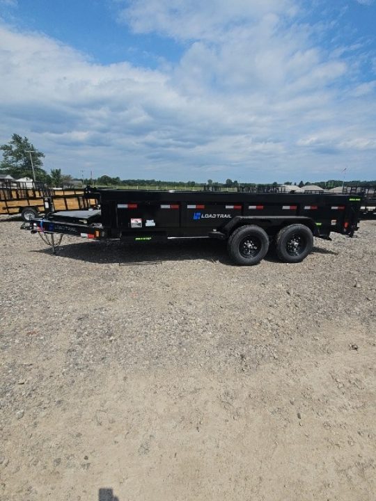 New Load Trail 7x16 Dump Trailer (Contractors) W/ 7GAGE FLOOR AND HYD. JACK