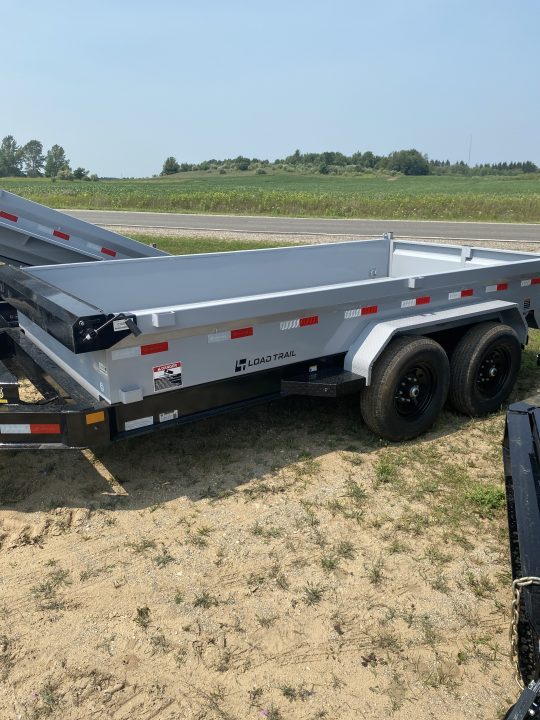 New 2026 Load Trail 83X14 18" WALL 14K Dump Trailer BOMBER GRAY