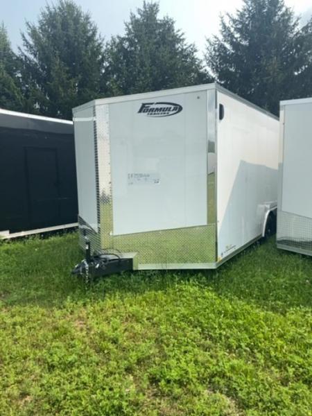 New 2026 Formula Trailers 8.5X18 white Cargo / Enclosed Trailer