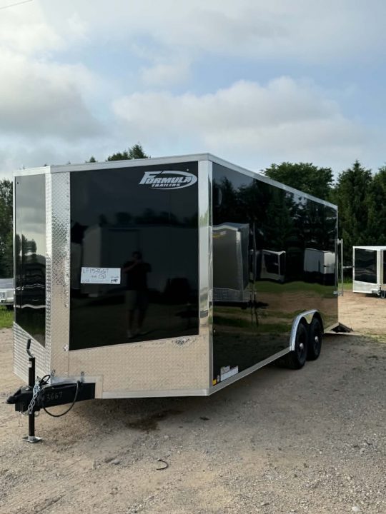 New 2026 Formula Trailers 8.5X20 BLACK Cargo / Enclosed Trailer