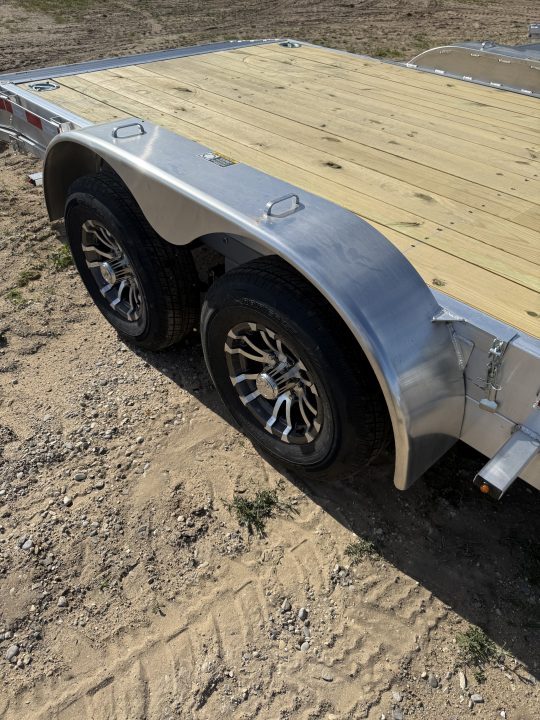 New 2026 H&H Trailers 18' ALL ALUMINUM DOVETAIL Car Hauler 10K