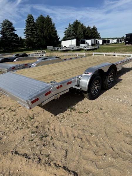 New 2026 H&H Trailers 18' ALL ALUMINUM DOVETAIL Car Hauler 10K