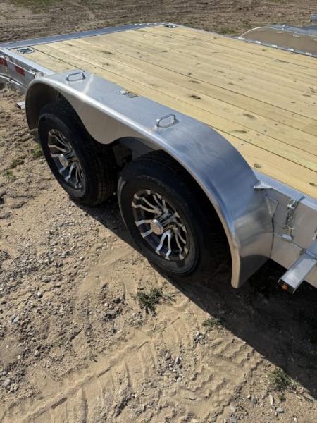 New 2026 H&H Trailers 18' ALL ALUMINUM DOVETAIL Car Hauler 10K