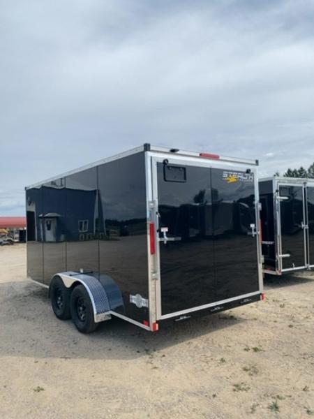 New 2026 Stealth Trailers 7X16 BLACK 7' Cargo / Enclosed Trailer