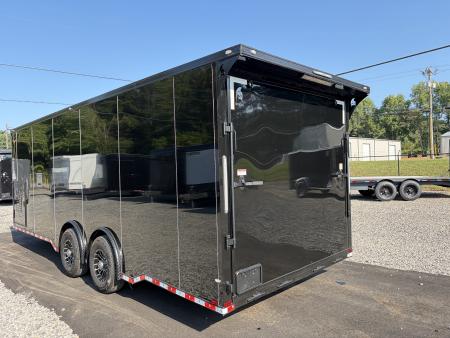 New 2027 Spartan 24' PRO SERIES Race Trailer, 12K GVWR, Torsion Spread Axle, Polycor, Finished Race Interior, 22' Elec Awning, Air, Polycor, Stabledeck