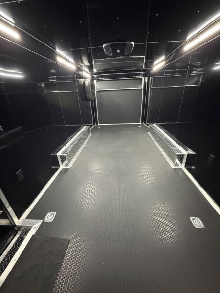 New 2027 Spartan 24' PRO SERIES Race Trailer, 12K GVWR, Torsion Spread Axle, Polycor, Finished Race Interior, 22' Elec Awning, Air, Polycor, Stabledeck