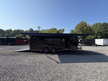 New 2027 Spartan 24' PRO SERIES Race Trailer, 12K GVWR, Torsion Spread Axle, Polycor, Finished Race Interior, 22' Elec Awning, Air, Polycor, Stabledeck