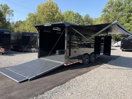 New 2027 Spartan 24' PRO SERIES Race Trailer, 12K GVWR, Torsion Spread Axle, Polycor, Finished Race Interior, 22' Elec Awning, Air, Polycor, Stabledeck
