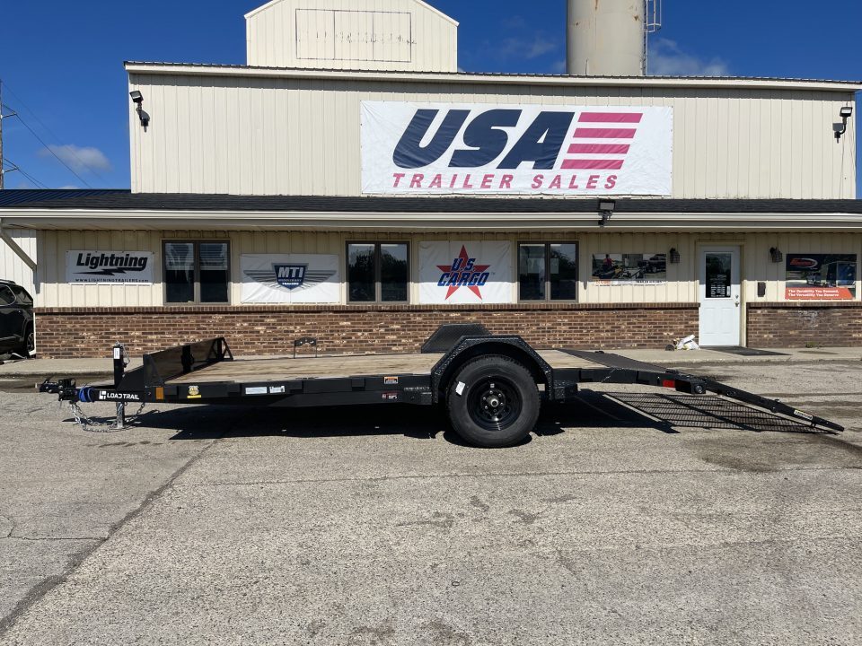 New 2026 Load Trail 83x14 SxS 5k w/4ft Bi-Fold Gate Utility Trailer