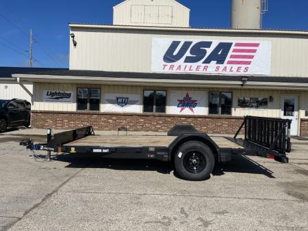 New 2026 Load Trail 83x14 SxS 5k w/4ft Bi-Fold Gate Utility Trailer
