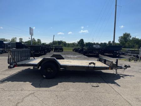 New 2026 Load Trail 83x14 SxS 5k w/4ft Bi-Fold Gate Utility Trailer