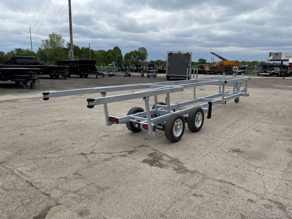 New 2026 Genesis Trailers 20Ft Galvanized Crank Up W/ No Brakes Boat Trailer