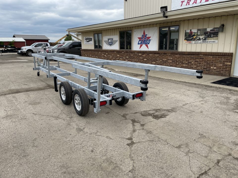 New 2026 Genesis Trailers 20Ft Galvanized Crank Up W/ No Brakes Boat Trailer
