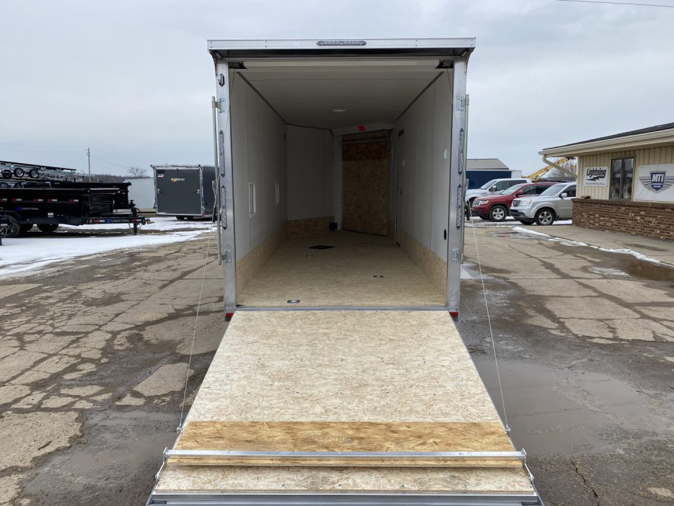 New 2026 Lightning Trailers 7x19 Aluminum 2-Place w/7ft Height Snowmobile Trailer