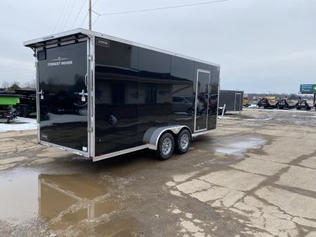 New 2026 Lightning Trailers 7x19 Aluminum 2-Place w/7ft Height Snowmobile Trailer