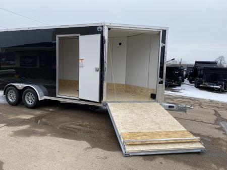 New 2026 Lightning Trailers 7x19 Aluminum 2-Place w/7ft Height Snowmobile Trailer